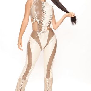 Fashion nova faux leather set